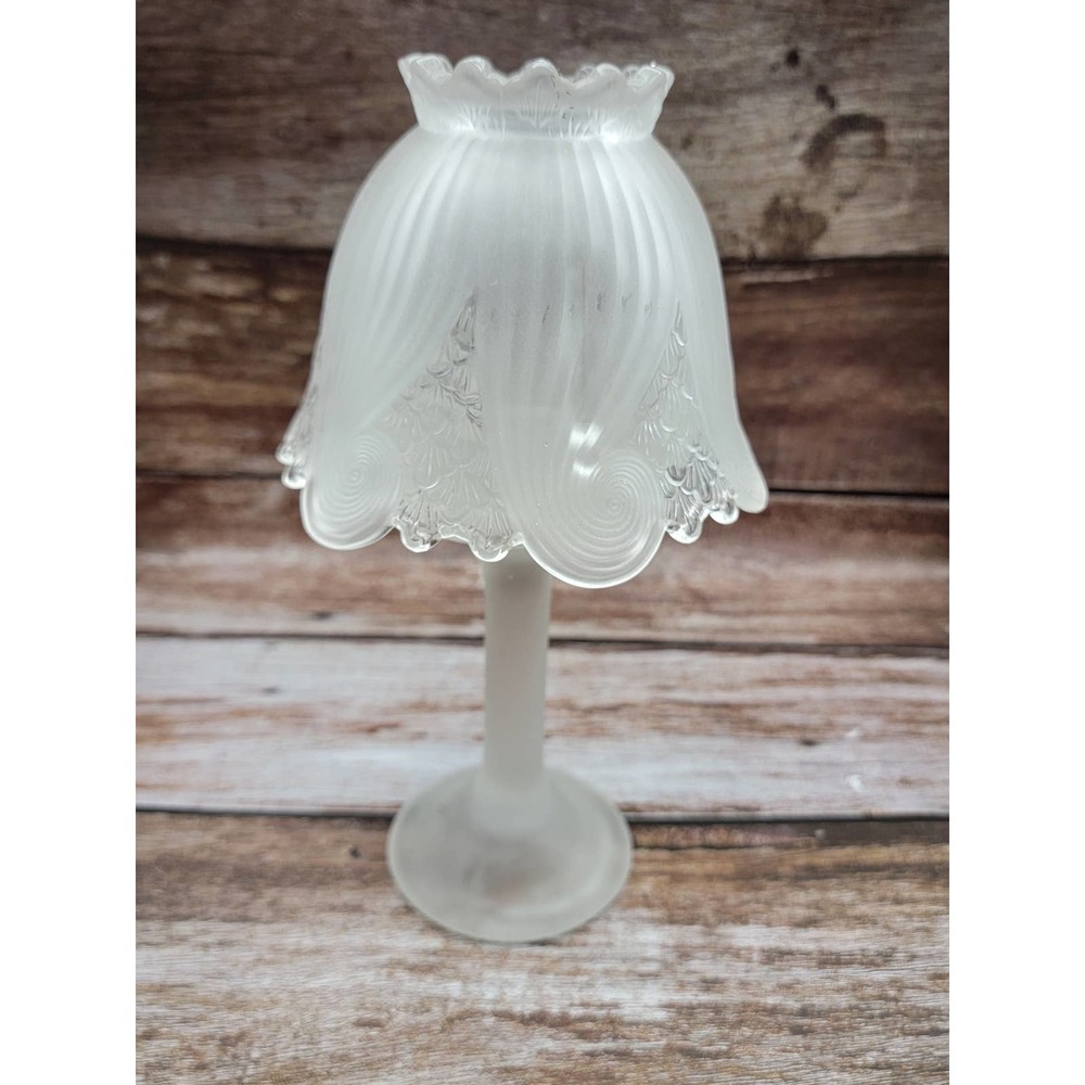 Vintage frosted glass fairy lamp